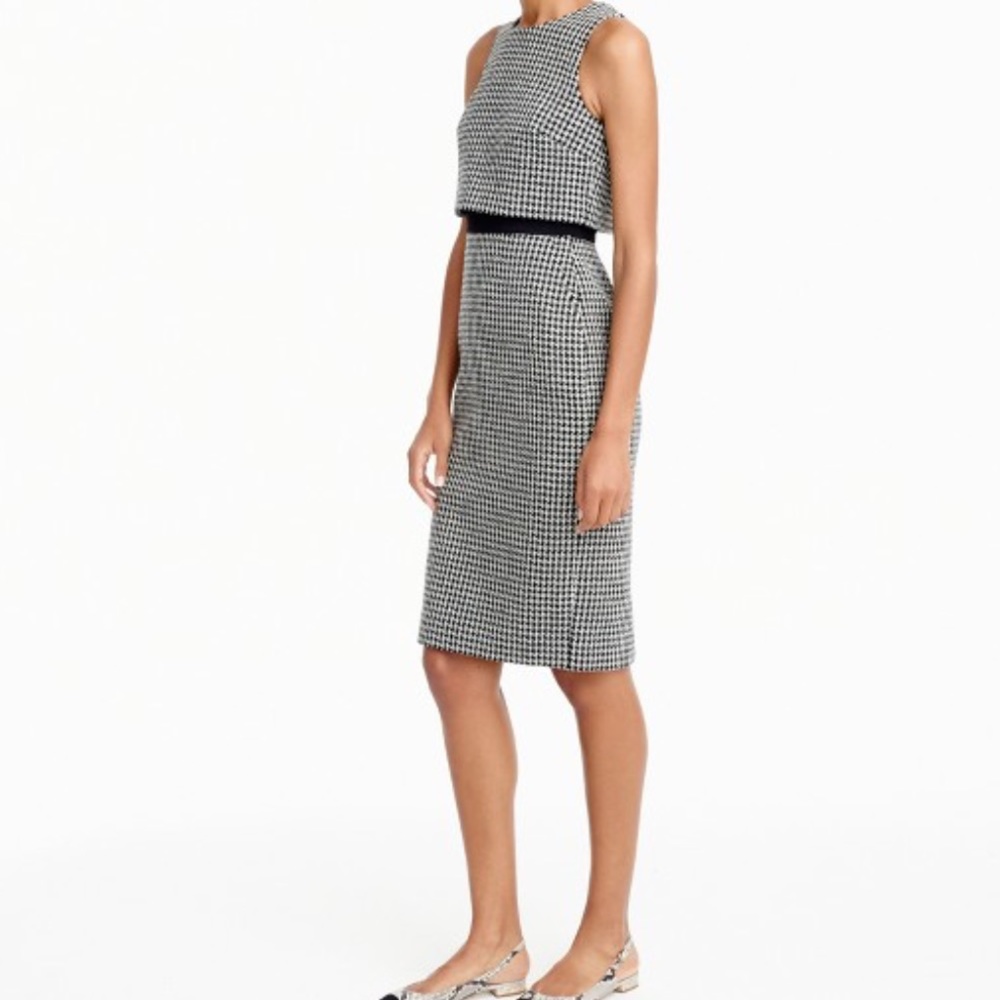 NWT J.crew Going-places dress in houndstooth